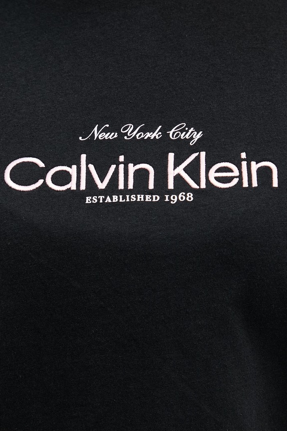 Calvin Klein Jeans tričko dámske bavlnené LV047F810G čierna