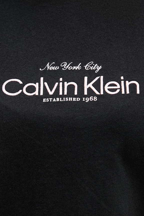 Calvin Klein Jeans tričko dámske bavlnené LV047F810G čierna