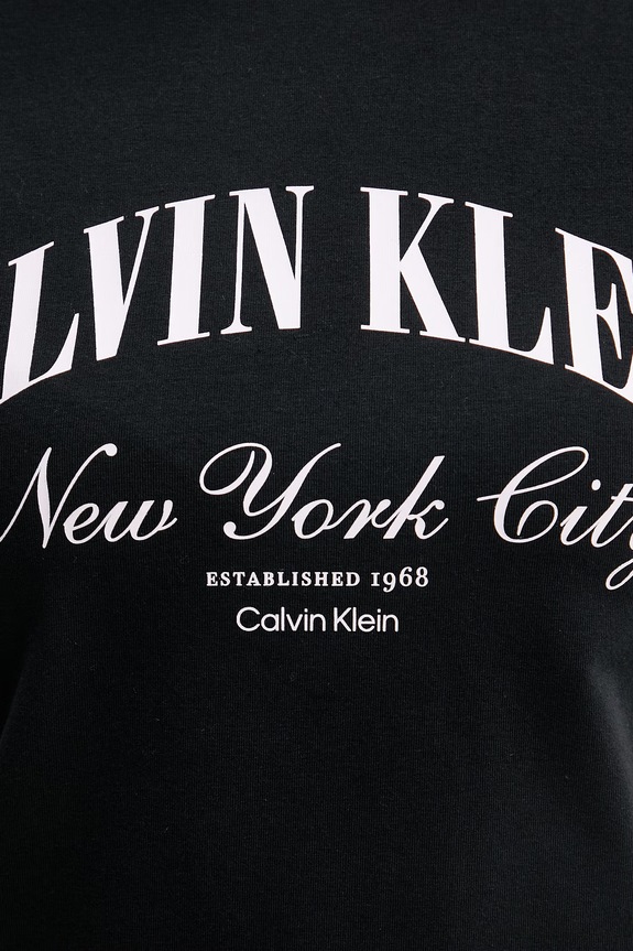 Calvin Klein Jeans tričko dámske bavlnené s elastanom LV047F815G čierna
