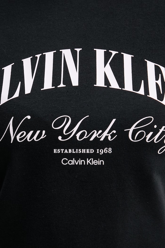 Calvin Klein Jeans tričko dámske bavlnené s elastanom LV047F815G čierna