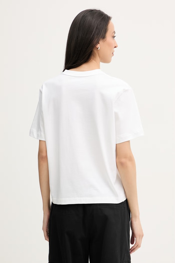 Oblečenie Calvin Klein Jeans Tričko dámske bavlnené LV047F820G biela