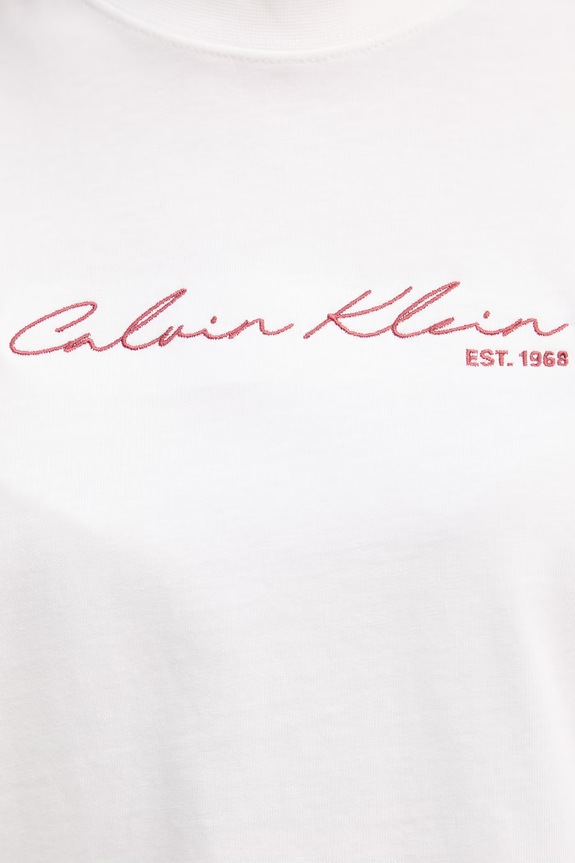 Calvin Klein Jeans Tričko dámske bavlnené LV047F820G biela