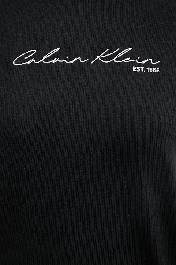 Calvin Klein Jeans tričko dámske bavlnené LV047F820G čierna