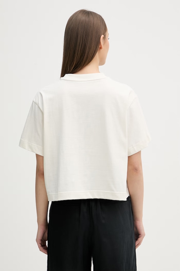 Oblečenie Calvin Klein Jeans tričko dámske bavlnené LV047F823G béžová