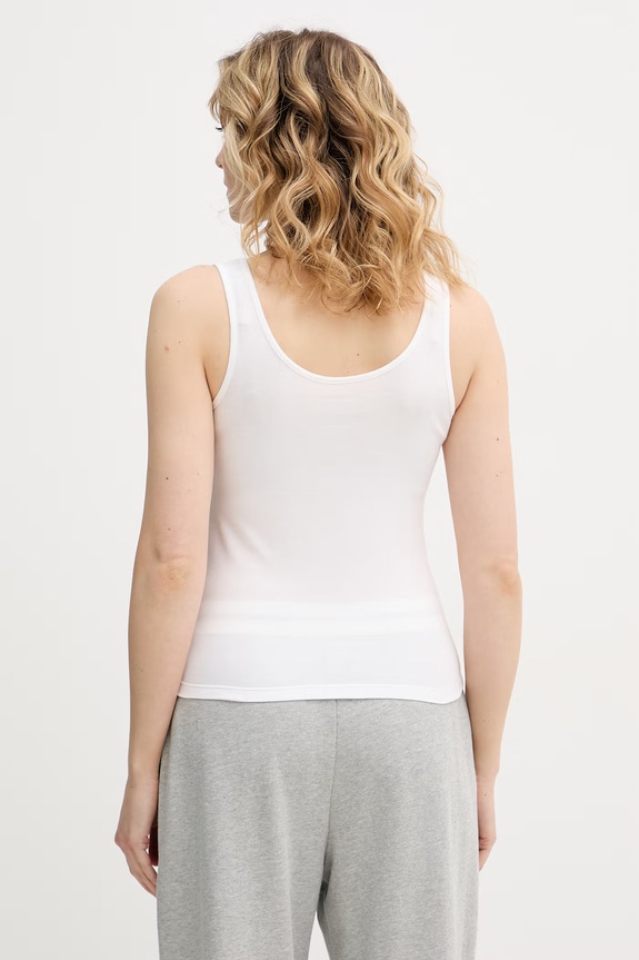Odzież Calvin Klein Underwear top damski bawełniany z elastanem LV00QS7603 biały