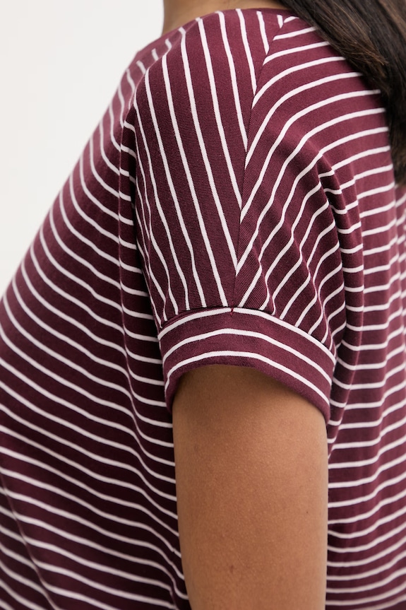 Marc O'Polo tricou pentru femei, din bumbac 5000008184 burgundia