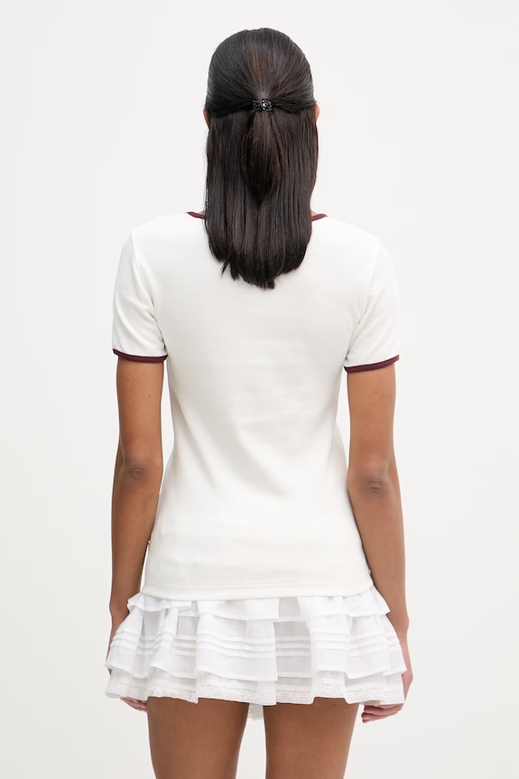 Îmbrăcăminte Marc O'Polo tricou pentru femei, din bumbac 5000009616 bej