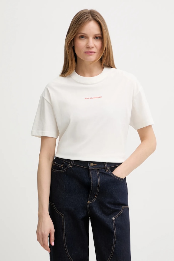 Abbigliamento Marc O'Polo t-shirt in cotone 5000010955 beige