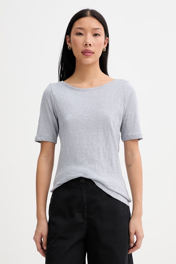 Marc O'Polo T-shirt damski bawełniany niebieski 5000013299