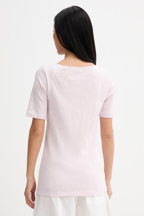 Odzież Marc O'Polo T-shirt damski bawełniany 5000013299 różowy