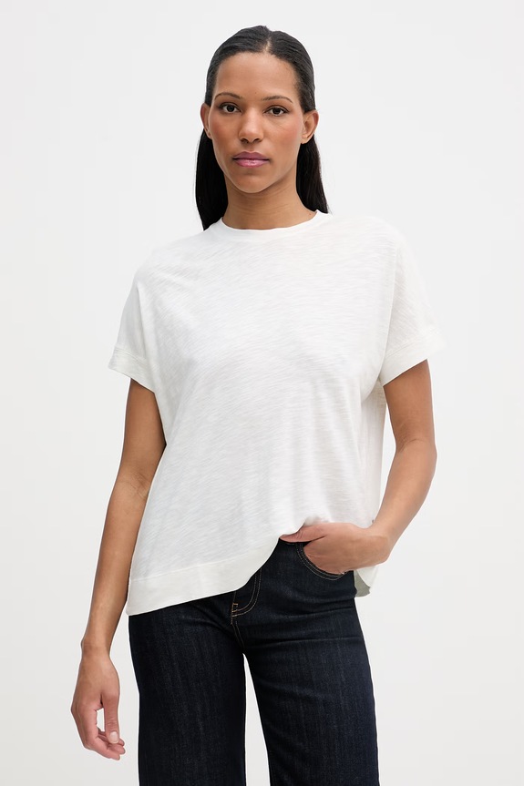 Marc O'Polo tricou pentru femei, cu bumbac bej 5000013307