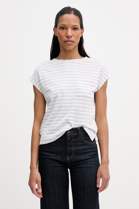 Marc O'Polo tricou pentru femei, din bumbac albastru 5000013314