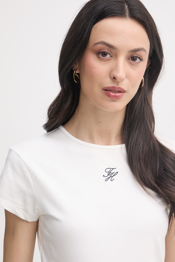 Tommy Hilfiger t-shirt damski SUMMER beżowy WW0WW48710