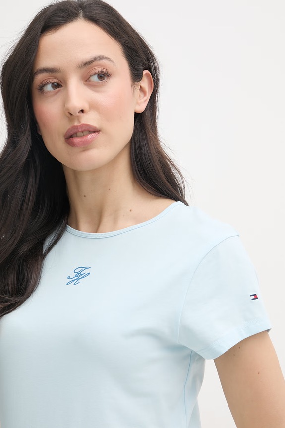 Tommy Hilfiger t-shirt damski SUMMER niebieski WW0WW48710