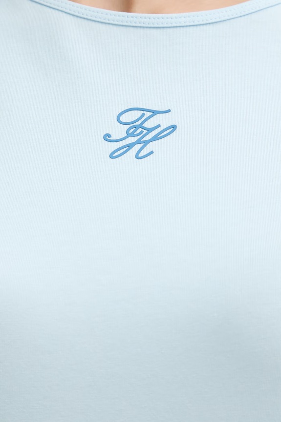 Tommy Hilfiger t-shirt damski SUMMER WW0WW48710 niebieski