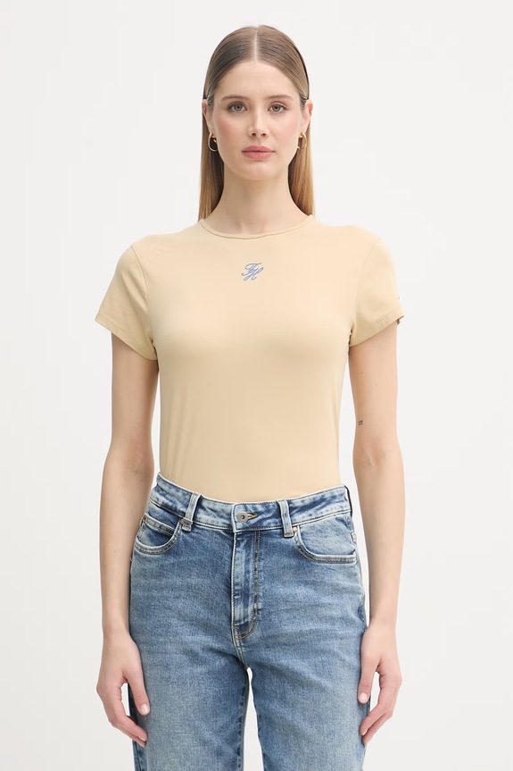 Tommy Hilfiger t-shirt damski SUMMER beżowy WW0WW48710