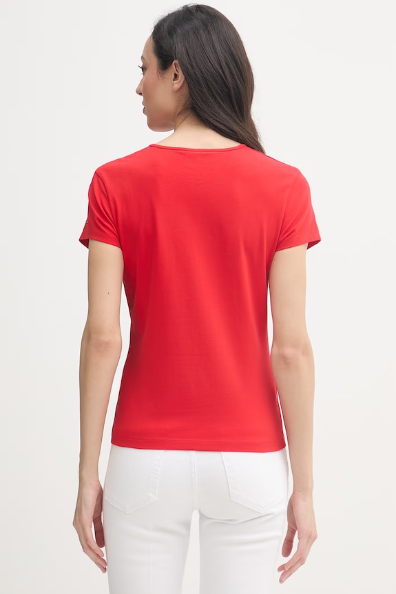 Odjeća Tommy Hilfiger majica za žene SUMMER WW0WW48710 crvena