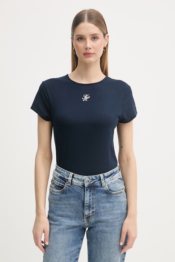 Tommy Hilfiger t-shirt damski SUMMER granatowy WW0WW48710