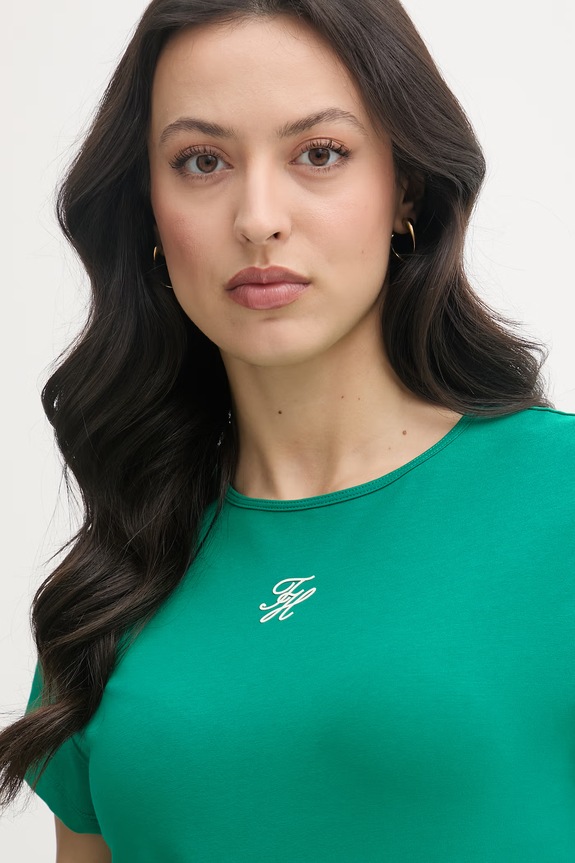 Tommy Hilfiger T-shirt damski SUMMER zielony WW0WW48710