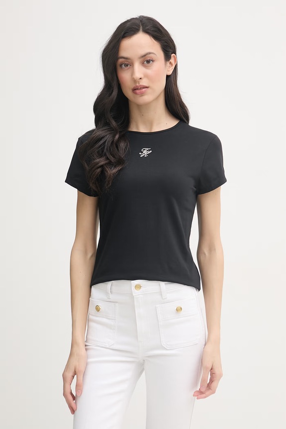 Tommy Hilfiger t-shirt damski SUMMER czarny WW0WW48710
