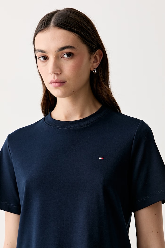 Tommy Hilfiger tricou pentru femei, din bumbac bleumarin WW0WW49646