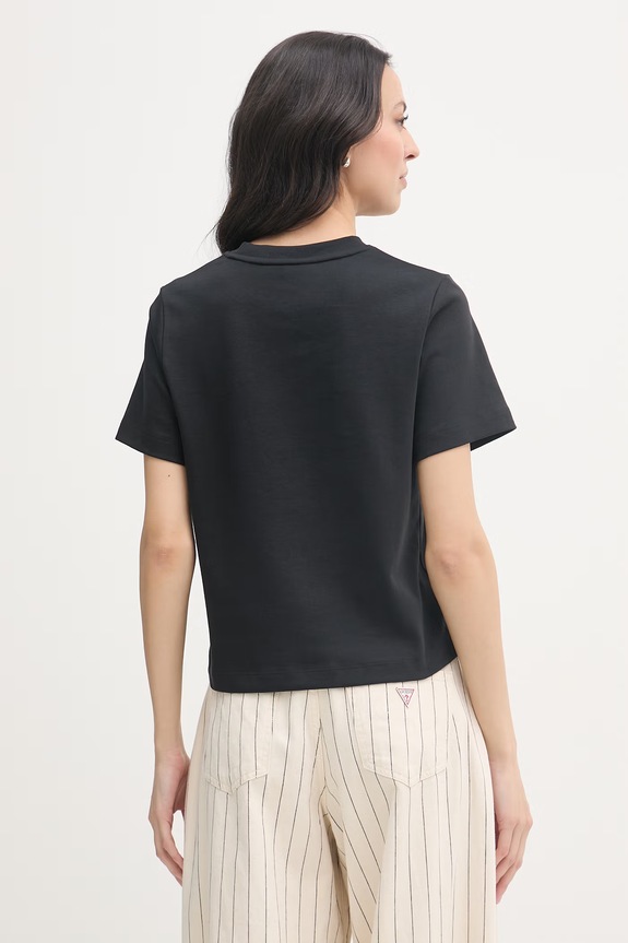 Odzież Tommy Hilfiger t-shirt damski bawełniany WW0WW49646 czarny