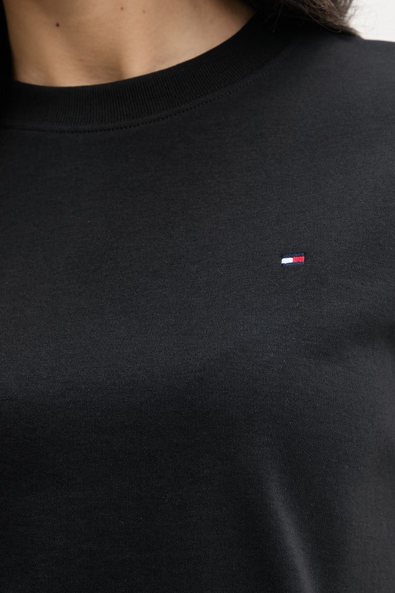 Tommy Hilfiger t-shirt damski bawełniany WW0WW49646 czarny