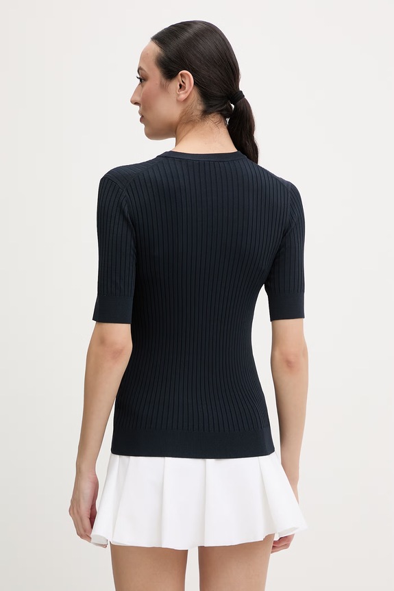 Odzież Fusalp t-shirt basic damski z wiskozą JADOU H1112 granatowy