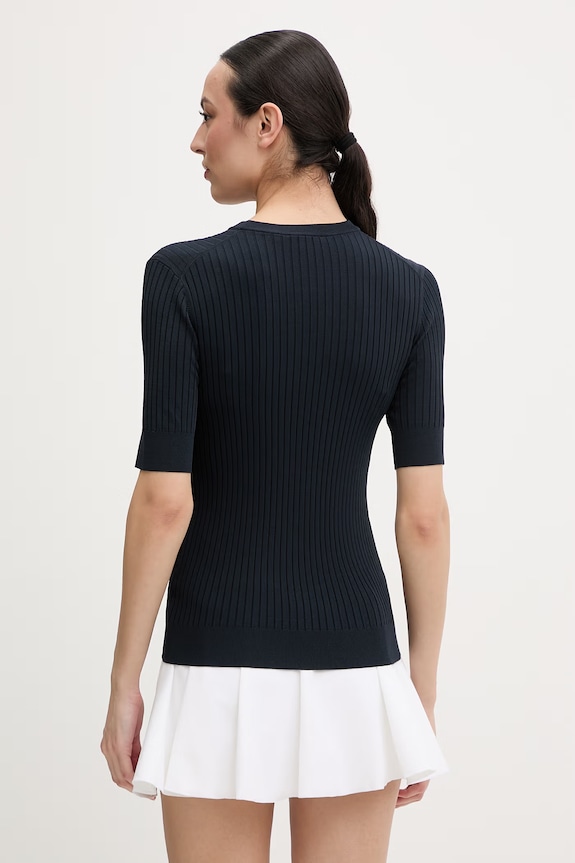 Odzież Fusalp t-shirt basic damski z wiskozą JADOU H1112 granatowy