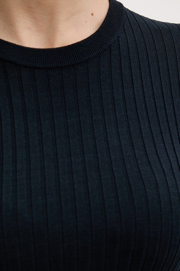 Fusalp t-shirt basic damski z wiskozą JADOU H1112 granatowy