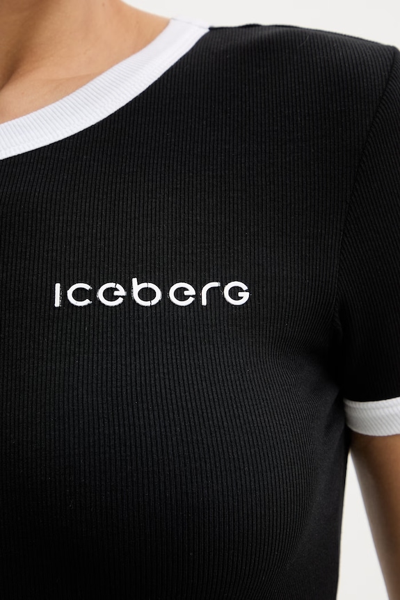 Μπλουζάκι Iceberg F071.6302. μαύρο