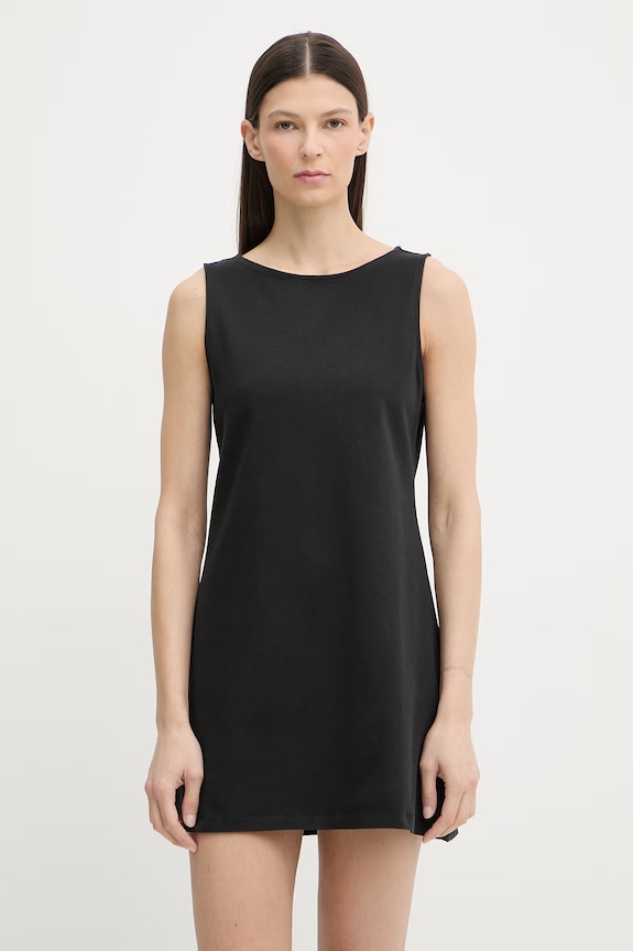 Levi's rochie neagră din bumbac cu elastan KNIT (T3 OVERDEV) negru 005JA.0001