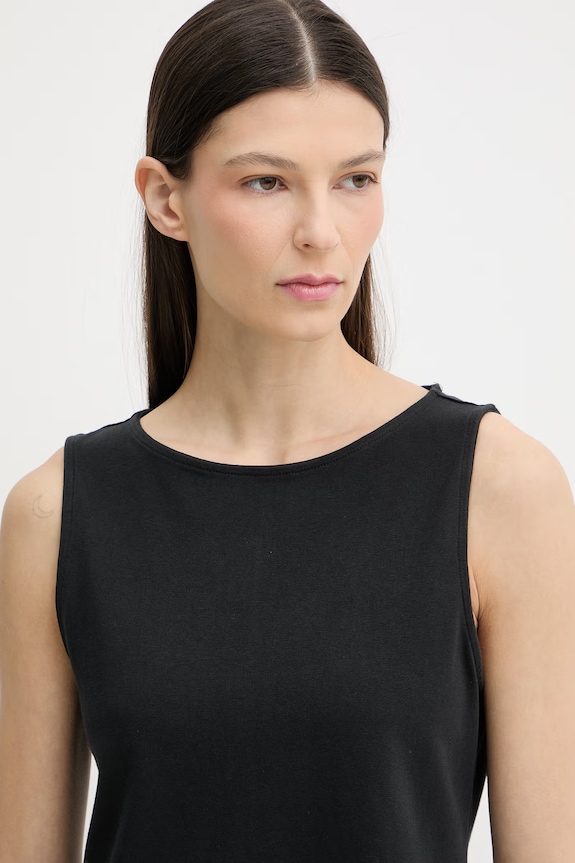 Levi's rochie neagră din bumbac cu elastan KNIT (T3 OVERDEV) negru 005JA.0001