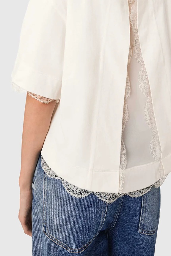 AllSaints t-shirt damski NIA W025JD biały