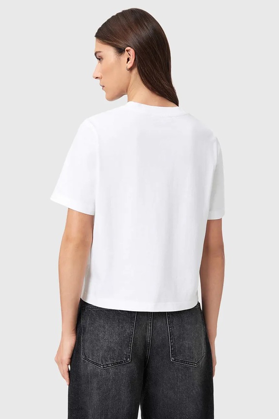 Bavlnené tričko AllSaints HEARTACHE W081JE biela SS26