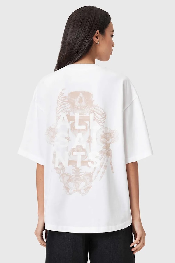 Бавовняна футболка AllSaints TEMPUS бавовна білий W139JE