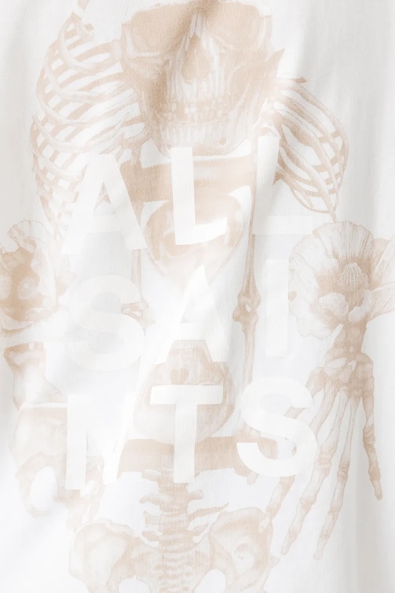 Бавовняна футболка AllSaints TEMPUS W139JE білий