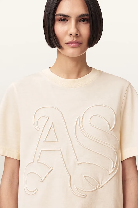 AllSaints tricou din bumbac LISA W148JE bej