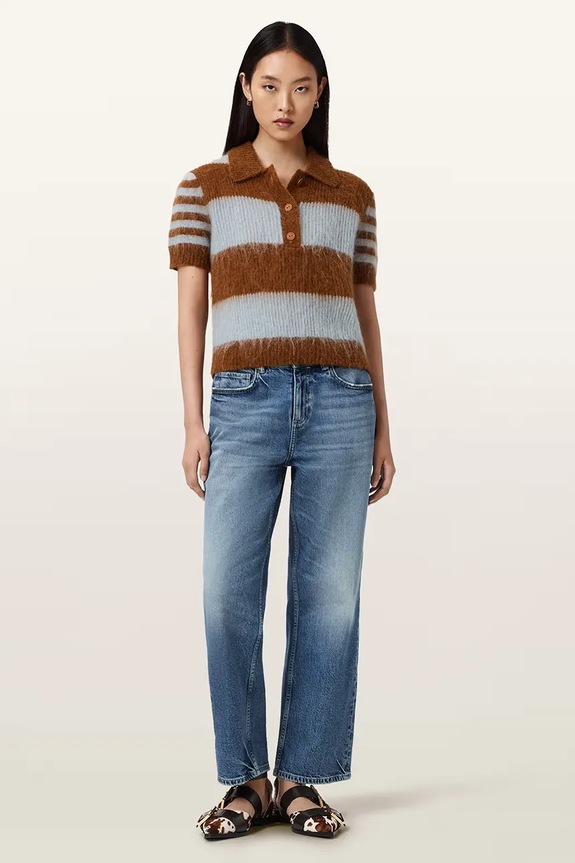 Ruházat AllSaints női gyapjú CLEM W002KE barna
