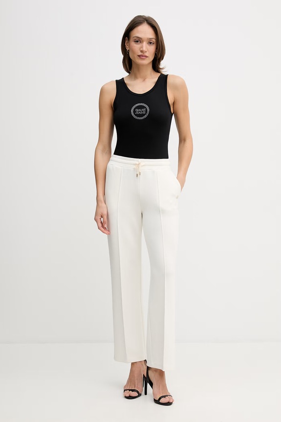 Gaudi top damski z bawełną 611BD64032 czarny SS26