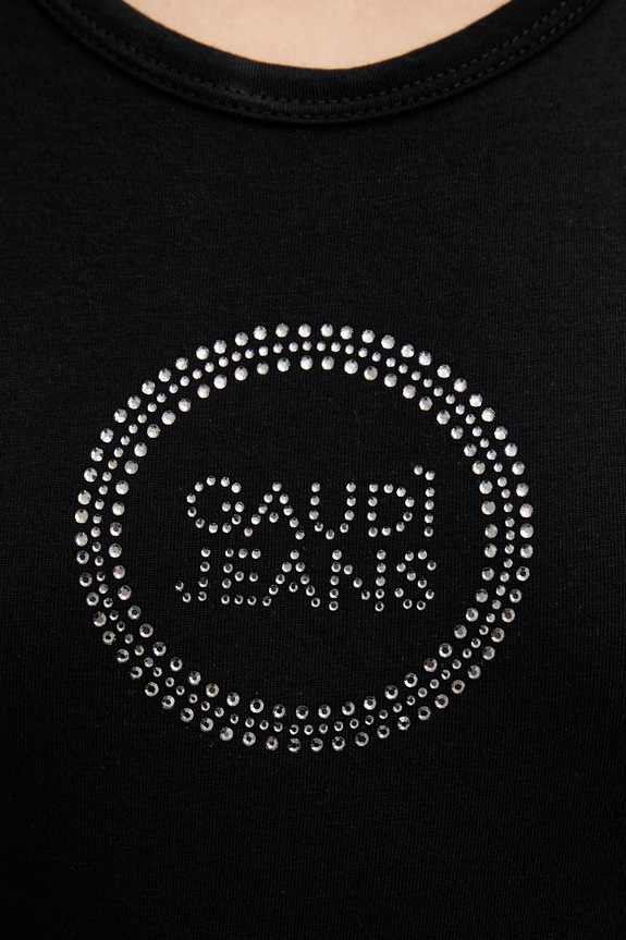 Gaudi top damski z bawełną 611BD64032 czarny