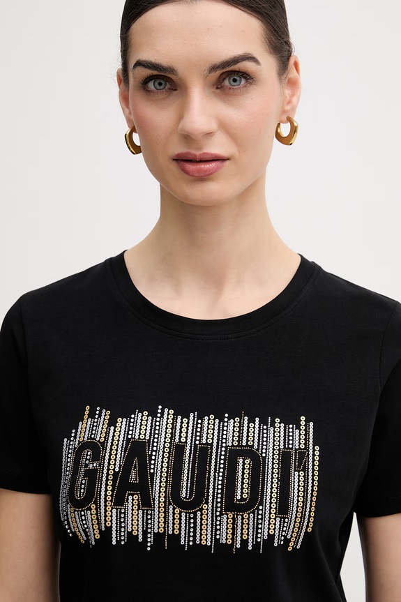 Gaudi t-shirt czarny 611BD64043