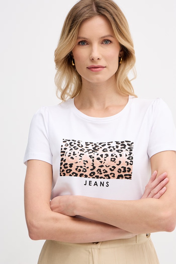 Gaudi tricou pentru femei, din bumbac alb 611BD64050