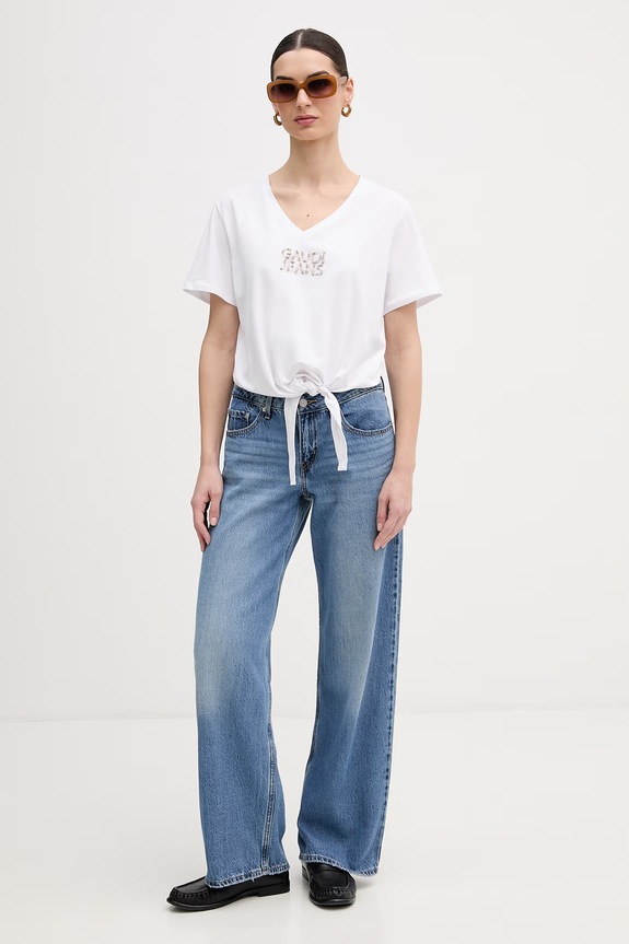 Gaudi t-shirt 611BD64053 biały SS26