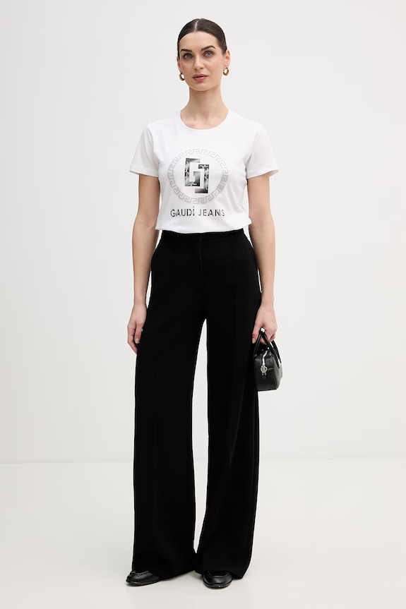 Gaudi t-shirt 611BD64074 biały SS26
