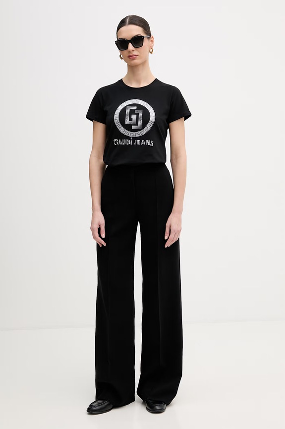 Gaudi t-shirt 611BD64074 czarny SS26