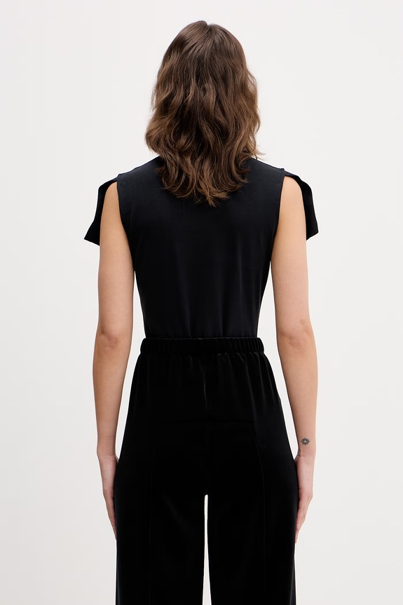Odzież VETEMENTS body Leather Cross WE76BD537B czarny