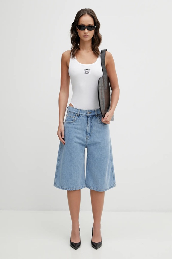 VETEMENTS body Biker Cross Logo WE76BD535W biały