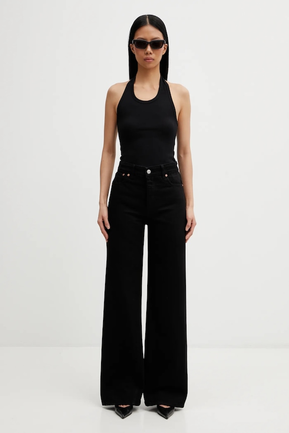 Top VETEMENTS Halter WE76TT566B černá