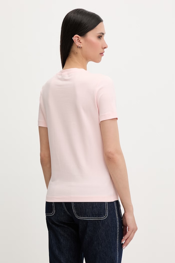 Îmbrăcăminte Guess tricou pentru femei, din bumbac cu elastan SIENA V6GI07.K2968 roz